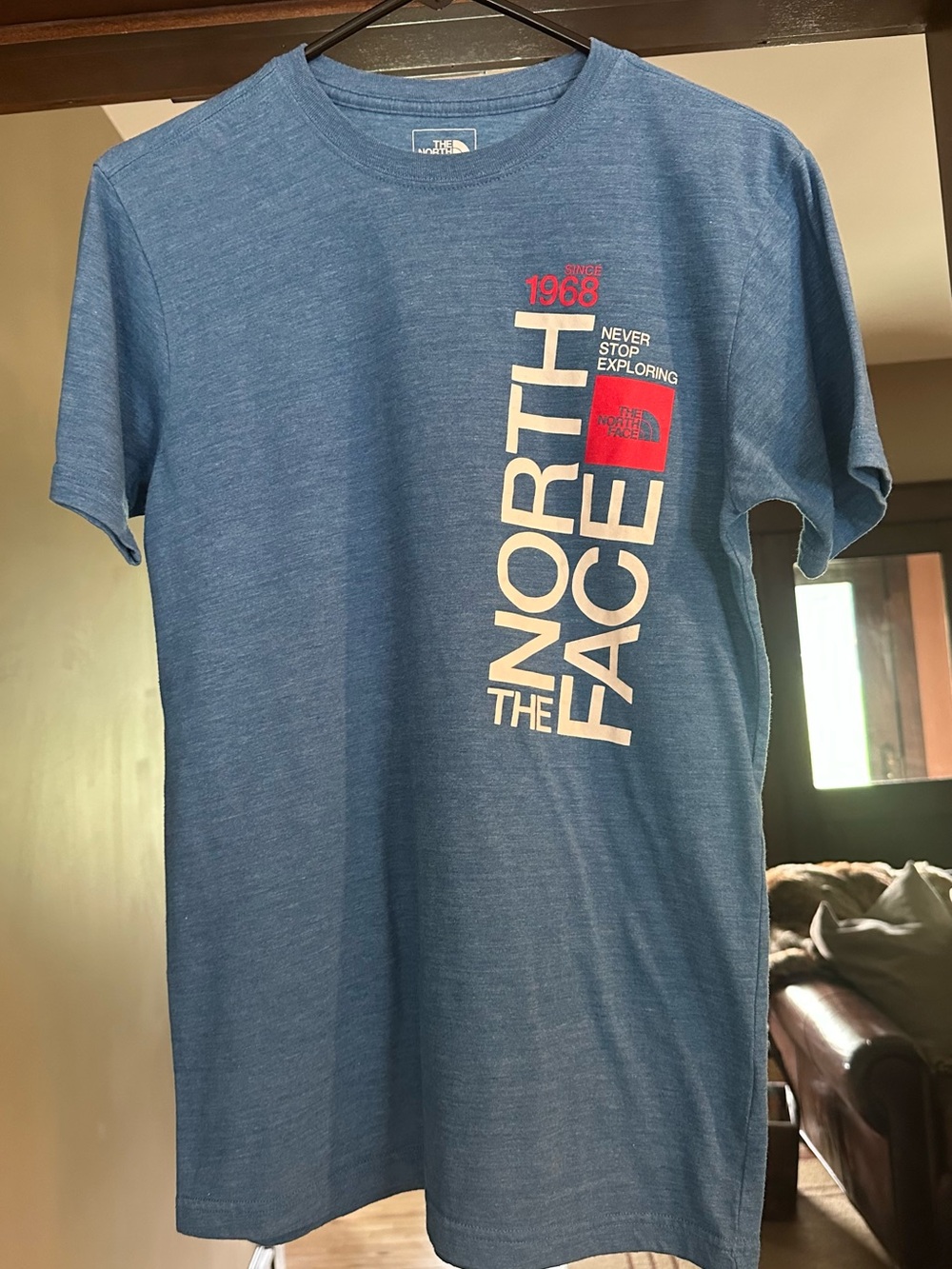 The North Face Men's Blue Graphic Logo T-Shirt